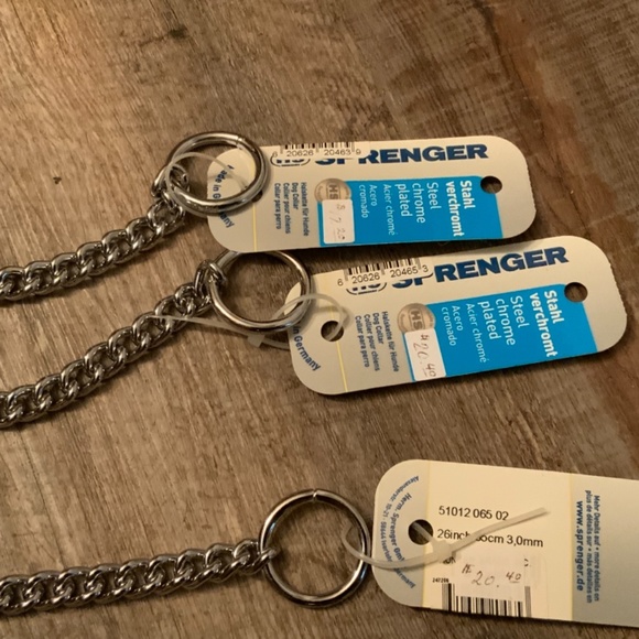 Sprenger Chrome Plated Choker Chain For Dogs (3mm x 26”) - Picture 2 of 3